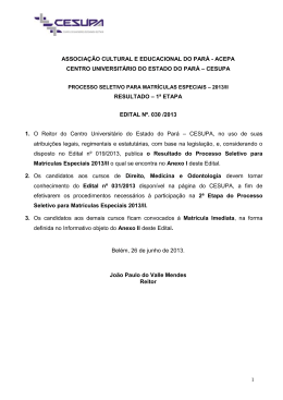1 associa&ccedil;&atilde;o cultural e educacional do par&aacute; - acepa