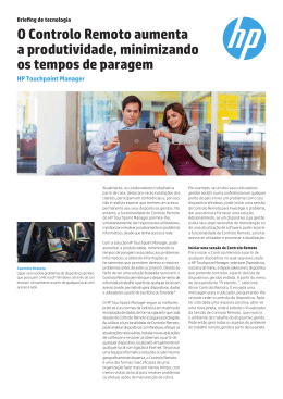 O Controlo Remoto aumenta a produtividade, minimizando os