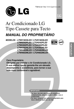Ar Condicionado LG Tipo Cassete para Tecto