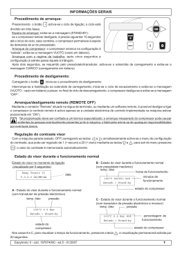 Procedimento de arranque: Procedimento de desligamento