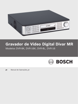 Gravador de V&iacute;deo Digital Divar MR