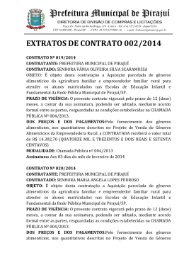 Extrato de Contratos 002-2014