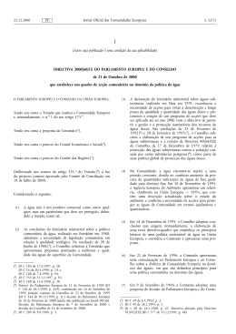 Directiva 2000/60/CE - Agência Portuguesa do Ambiente