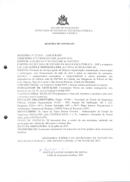 resenha nº 23-2015-contrato nº 31-2015-ssp