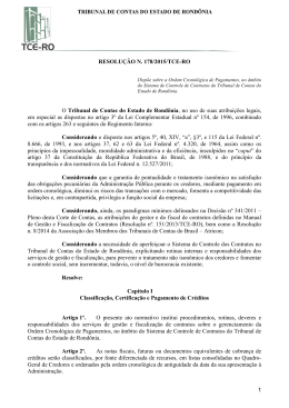 Resolução n. 178/2015 - TCE-RO