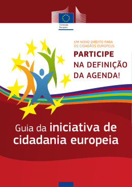 Guia da iniciativa de cidadania europeia