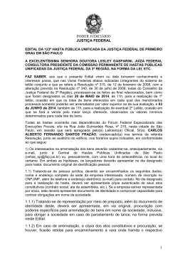 Edital (Relação de bens)