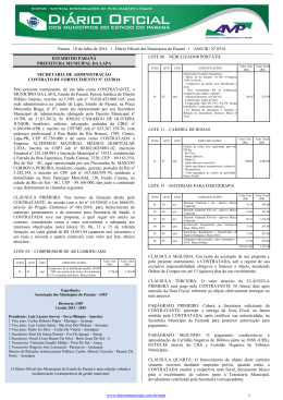 Di&aacute;rio Oficial dos Munic&iacute;pios do Paran&aacute; n&ordm; 534