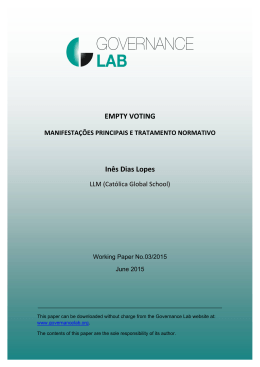 Manifesta&ccedil;&otilde;es principais e tratamento normativo (In&ecirc;s Dias Lopes)