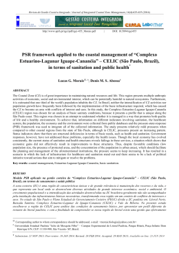 PSR framework applied to the coastal management of