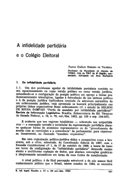 A infidelidade partidária e o Colégio Eleitoral