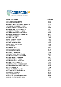 Colégio Eleitoral Provisório - CORECON-RS