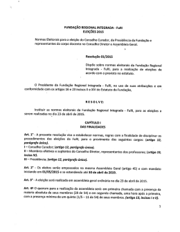 FuRi ELEi&ccedil;&otilde;Es 2015 - uri