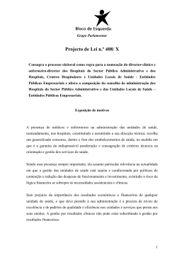 projecto de lei bloquista - Portal do Grupo Parlamentar do Bloco de