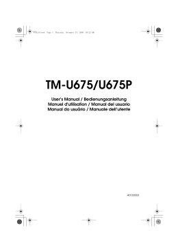 TM-U675/U675P - Dr. Vogt GmbH