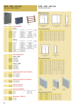 caixa para medicao - Eletrostar El&eacute;trica Comercial