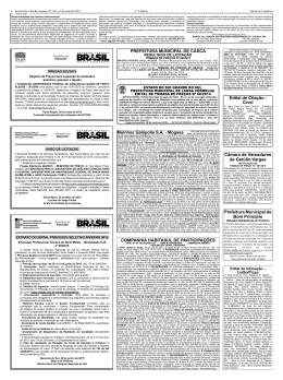 Edital de Cita&ccedil;&atilde;o - Jornal do Com&eacute;rcio