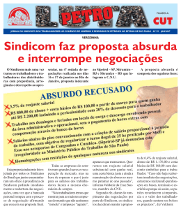 Sindicom faz proposta absurda e interrompe negocia&ccedil;&otilde;es