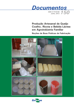 Produção Artesanal de Queijo Coalho, Ricota e Bebida Láctea