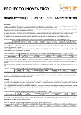 Newsletter 3 - Atlas dos lacticinios