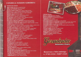 CONHE&Ccedil;A NOSSOS SABORES!