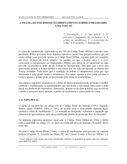 A figura do insubmisso no ordenamento jur&iacute;dico brasileiro