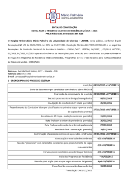 edital para o processo seletivo de resid&ecirc;ncia m&eacute;dica &ndash; 2015