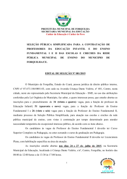 edital para contrata&ccedil;&atilde;o de professores tempor&aacute;rios, 2015