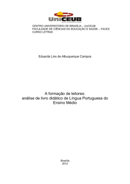A forma&ccedil;&atilde;o de leitores. An&aacute;lise de livro did&aacute;tico de LP