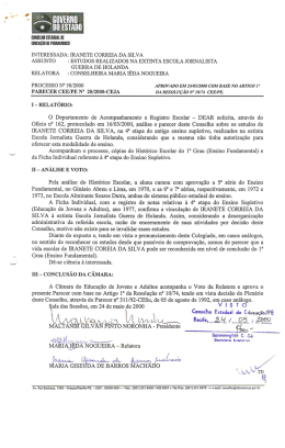 parecer cee/pe nº 20/2000-ceja - Conselho Estadual de Educação