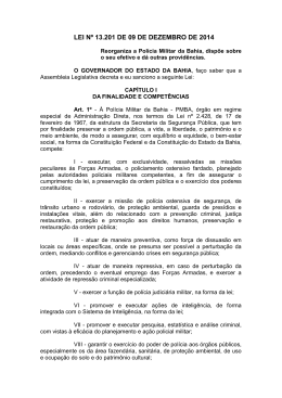 LEI Nº 13.201 DE 09 DE DEZEMBRO DE 2014