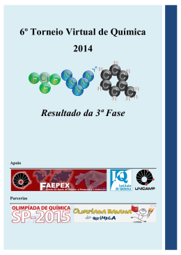 3&ordm; Fase - Torneio Virtual de Qu&iacute;mica