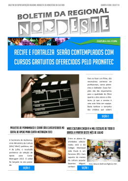 Recife e fortaleza ser&atilde;o contemplados com cursos