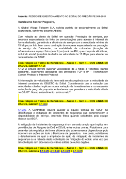 Pedido de Esclarecimentos