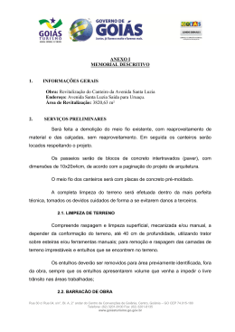 Anexo I &ndash; Memorial Descritivo