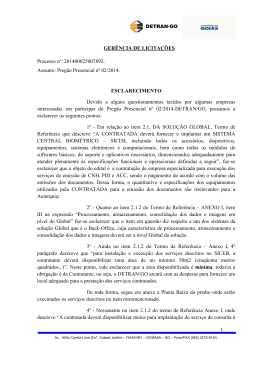 Nota de Esclarecimento Preg&atilde;o Presencial 02