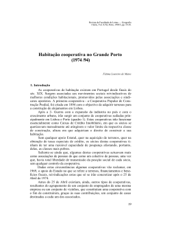Habita&ccedil;&atilde;o cooperativa no grande Porto (1974/94) / F&aacute;tima Loureiro