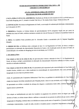 FUNDO DE INVESTIMENTO IMOBILIÁRIO VIDA NOVA