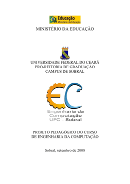 PPC  - In&iacute;cio - Universidade Federal do Cear&aacute;