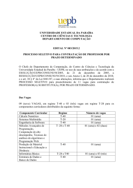 universidade estadual da paraíba centro de ciências e