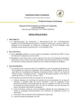 edital - Universidade Federal do Maranhão