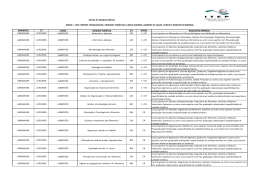 EDITAL N&ordm; 08/2015/ITEP/OS MUNICIPIO CT CURSO UNIDADE