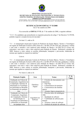 Retificação do Edital Nº 53/2008