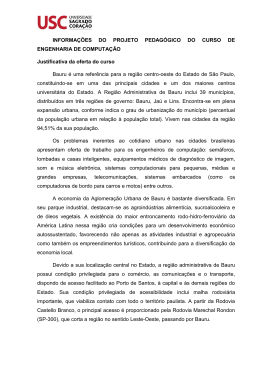 Sínteses dos Projetos Pedagógicos