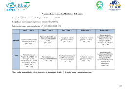 1/2 Programa Rede Mercosul de Mobilidade de Docentes