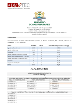 GABARITO FINAL