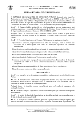 06 - Regulamento do Concurso P&uacute;blico - UERJ