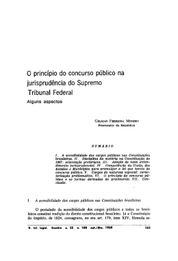 O princípio do concurso público na
