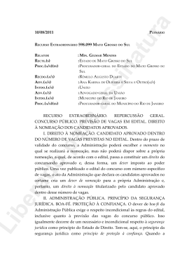 &Iacute;ntegra do relat&oacute;rio e voto do ministro Gilmar Mendes no RE 598099