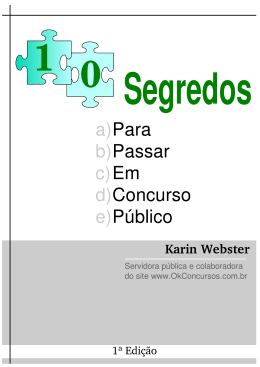 10 Segredos para Passar em Concurso P&uacute;blico
